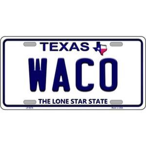 NCAA Waco Texas Metal License Plate Auto Bears Truck Baylor Sign New Bears Wall